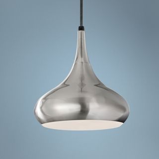 Murray Feiss Beso 10" Wide Brushed Steel Pendant Light   #X4098