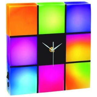 Cresta LED Color Changing Panel 10" Wide Clock   #K3122