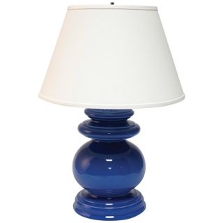 Haeger Potteries Blue Cottage Ceramic Table Lamp   #P1779