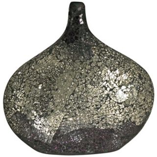 Dale Tiffany Quartz Mosaic Art Glass Vase   #X5065
