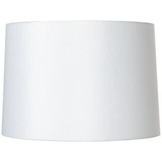 White Fabric Hardback Lamp Shade 15x16x11 (Spider)   #U8699