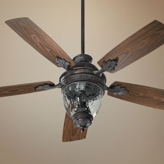 52" Quorum Georgia Sienna Patio Ceiling Fan with Light Kit   #U9981