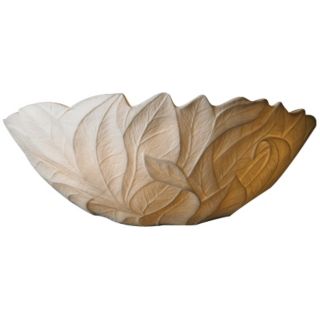 Limoges Collection Leaves 12 3/4" Wide Pocket Wall Sconce   #F6929
