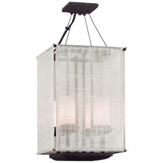 Raffia Collection Weathered Bark 12" Wide Ceiling Light   #P9412