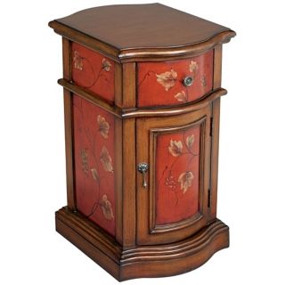 Grape Vine Hand Painted Chairside Table   #T0617