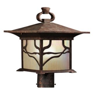 Kichler Distressed Copper 15" High Outdoor Post Light   #72346