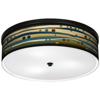 Dots & Waves 20 1/4" Wide CFL Bronze Ceiling Light   #K2832 K8560