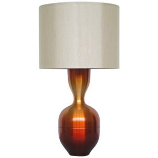 Babette Holland Ruby Rust Fade Modern Table Lamp   #V5253