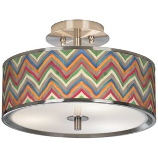 Canyon Waves Giclee Glow 14" Wide Ceiling Light   #T6396 W4714
