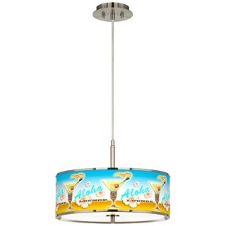 Aloha Lounge Giclee Glow 16" Wide Pendant Light   #T6341 W8924