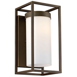 Cube Collection Bronze 16" High Outdoor Wall Light   #M2156