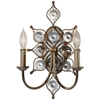 Murray Feiss Leila 16 1/4" High Burnished Silver Wall Sconce   #X2339