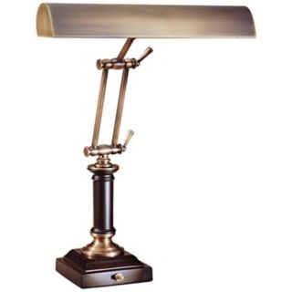 House of Troy 16 1/2” High Chestnut Bronze Piano Desk Lamp   #30454