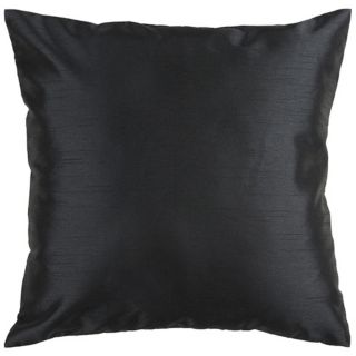 Surya 18" Square Caviar Black Throw Pillow   #V2970