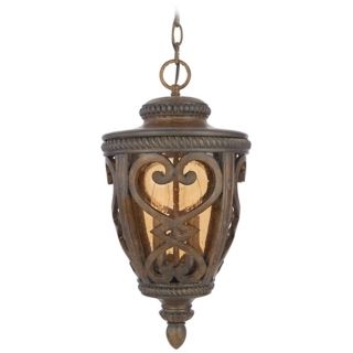 French Quarter Antique Brown 19" High Outdoor Hanging Light   #K2994