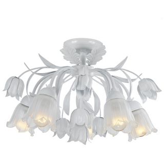 Crystorama Southport Collection 22" Wide White Ceiling Light   #V8792