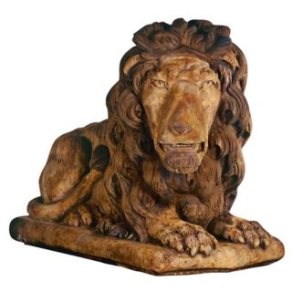 Henri Studios Grand Lion Facing Right Garden Sculpture   #31753