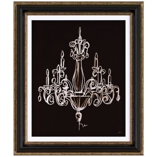 Hand Sketched Chandelier I 26" High Wall Art   #J5945