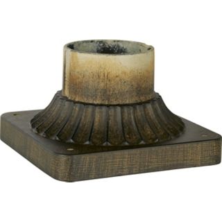 Iron Oxide Fluted Post Mount Adapter   #42441
