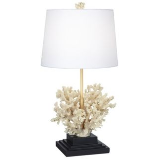 National Geographic Pale Peach Ocean Coral Table Lamp   #V2252