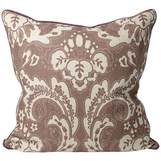 Deluxe Purple Floral 22" Square Decorative Throw Pillow   #W0390
