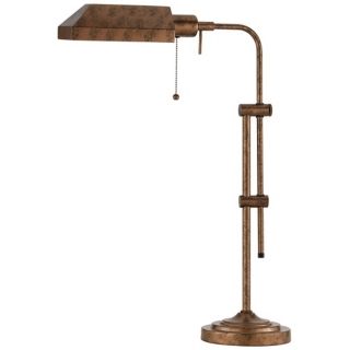 Rust Adjustable Pole Pharmacy Metal Table Lamp   #K1085