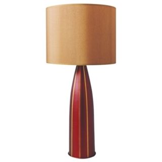 Babette Holland Val Raku Stripe Aluminum Table Lamp   #57615
