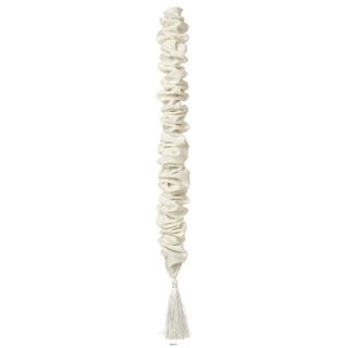 34" Ivory Swing Arm Lamp Cord Cover with Tassel   #T4884