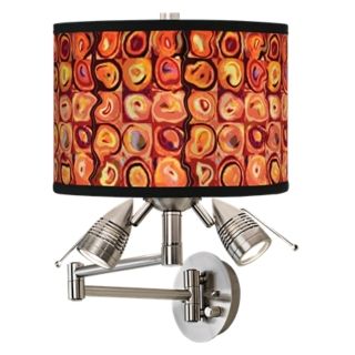 Vibrating Colors Giclee Swing Arm Wall Light   #80379 81034