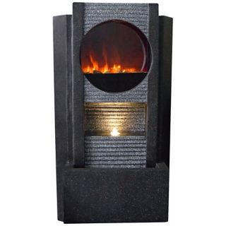 Ultra Fire Outdoor LED Fireplace Fountain   #Y4342