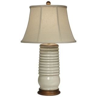 Adam's Rib Ivory Pottery Table Lamp by The Natural Light   #F9407