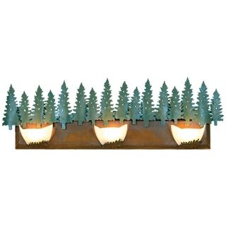 Avalanche Collection Pine 36" Wide Bathroom Light Fixture   #J0497
