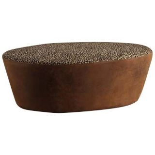 Hostess Leopard Round Ottoman   #W6162