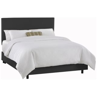 Slipcover Black Microsuede Bed (California King)   #P2418