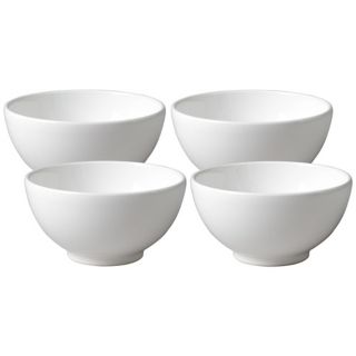 Set of 4 Fun Factory White Soup Bowls   #Y1108