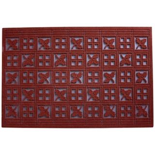 Forest Terracotta Outdoor Flocked Rubber Doormat   #W7594