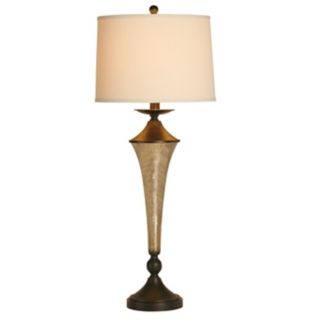 Raschella Fairfax Tall Glass Column Table Lamp   #F1519