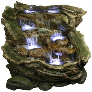 Rainforest Falls Three Tier LED Fountain   #X5318