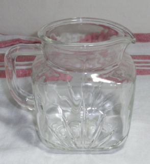 Federal Star Glass Juice Pitcher
