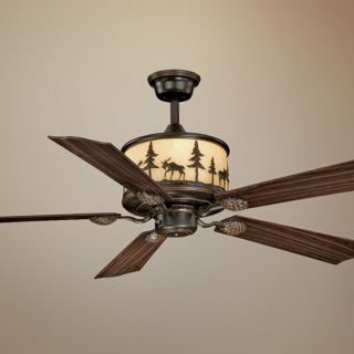56" Vaxcel Yellowstone Burnished Bronze Finish Ceiling Fan   #J2176