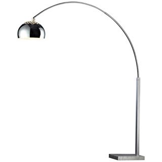 Pacey Silver Plated Arc Floor Lamp   #P4327