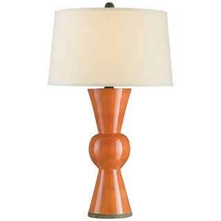 Orange, Ceramic   Porcelain Table Lamps