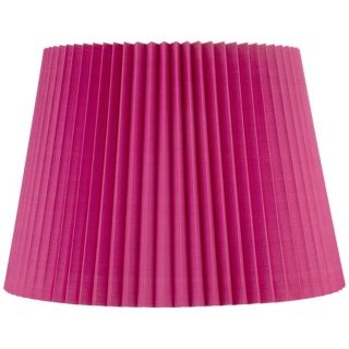 Hot Pink Knife Pleat Empire Shade 13x17x12 (Spider)   #X1042