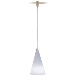 Cone Satin Nickel White Glass Tech Lighting MonoRail Pendant   #82960 82951