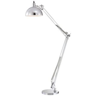 Chrome Finish Adjustable Arm Floor Lamp   #N5872