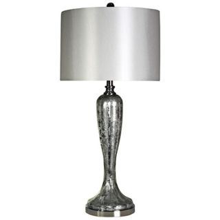 Silver Ice Glass Buffet Lamp   #W5508