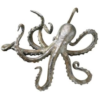 Cast Iron Octopus Decorative Shelf Sculpture   #U8224