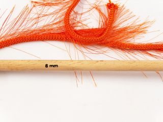 400 GR Ice Jumbo Eyelash Hand Knitting Yarn Orange