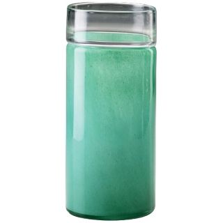 Large Seafoam Green Glass Caribbean Vase   #M7129