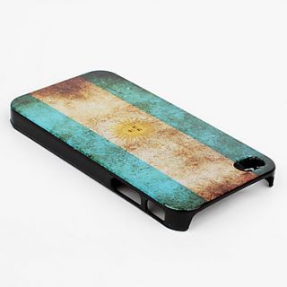 USD $ 2.69   Retro Style Argentina Flag Pattern Hard Case for iPhone 4